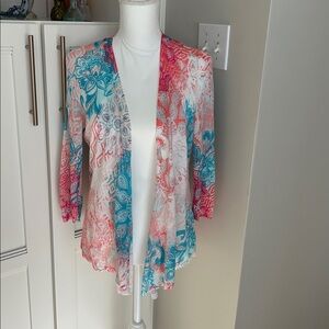 Chico's Patterned Cardigan.